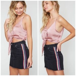 Fantastic Fawn glitter rainbow skirt S